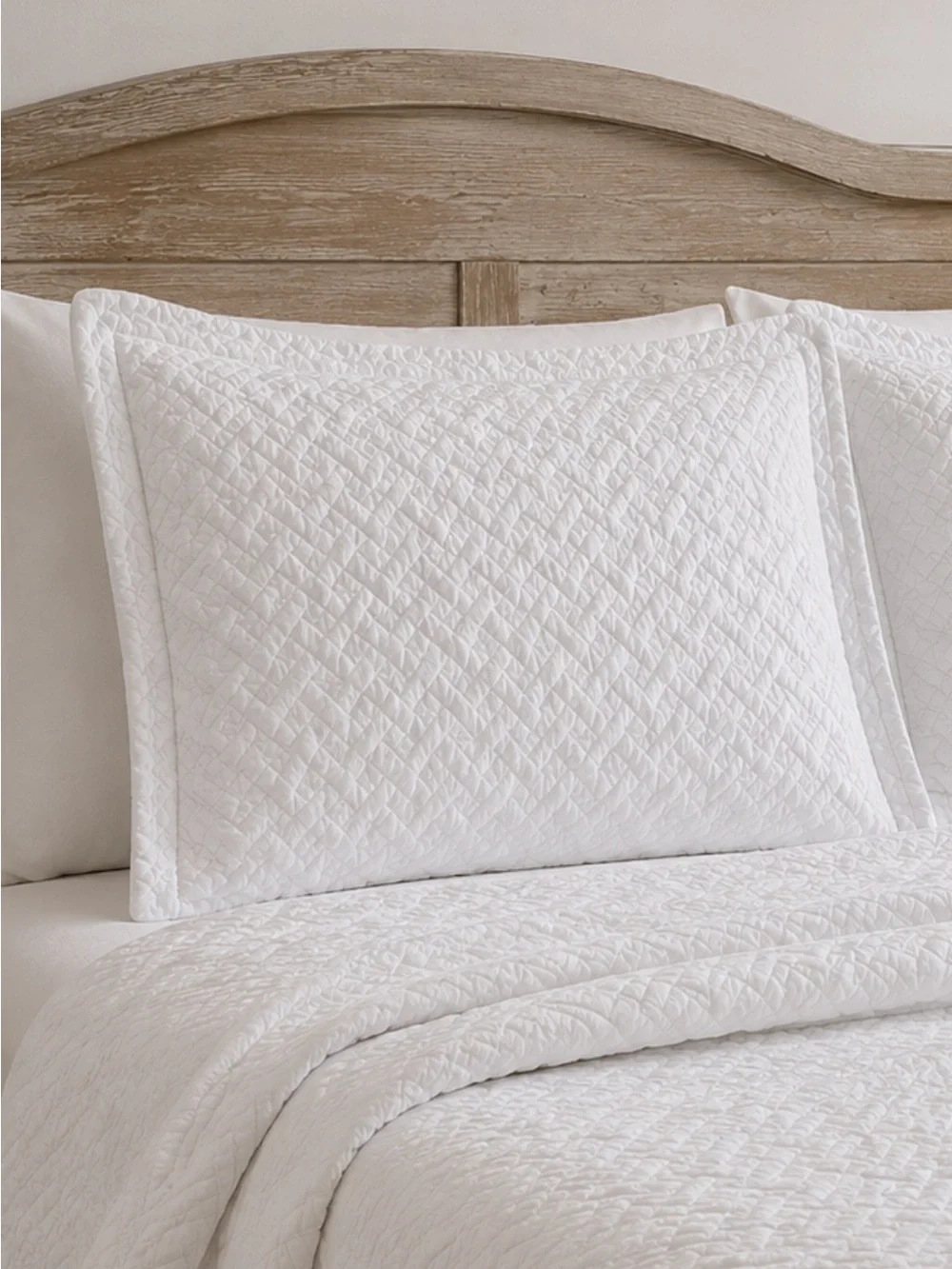 Set of 2 JC Penney Liz Claiborne Quilted Pillow Shams. King | Cotton | NWOT